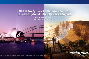 MALAYSIA AIRLINES: GIÁ KHUYẾN MÃI ĐẶC BIỆT ĐẾN SYDNEY / MELBOURNE